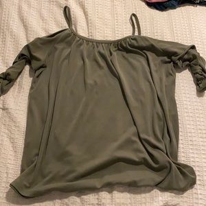 Green cold shoulder